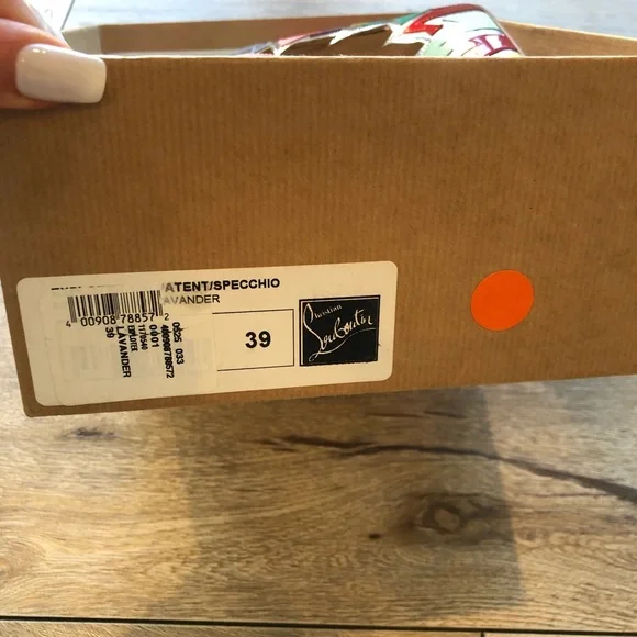 Christian Louboutin Explotek 100 Patent Lavander Multi Heel Pump - Picture 8 of 9